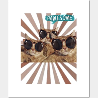 Pawesome cat's kuy Posters and Art